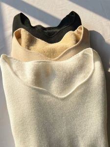 เสื้อสเวตเตอร์คอวีถักหนาสำหรับผู้หญิง แขนยาว ขนกระต่าย ขนแกะ ขนสัตว์ ขนสัตว์ ฤดูใบไม้ร่วง/ฤดูหนาว 2025 ผ้าฝ้ายเนื้อนุ่ม