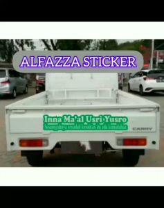 0561 sticker cutting mobil INNA MAAL USRI YUSRO pick up VIRAL semua jenis pick up bisa