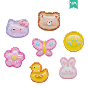 10PCS Yellow Duck flower Bear  shoes Charm DIY shoes accessories &Shoe Decoration  for croc Shoes Women Girls