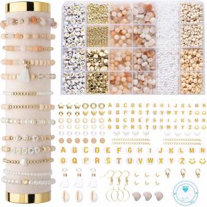 Jewelry Making Supplies Kit Natural Stone Beads Irregular Natural Stone for DIY Craft Bracelet Necklace Earrings for Adults