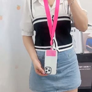 ONE-C1196 Phone Lanyard Universal Tali Gantungan HP Lebar Adjustable Tali Lanyard Strap Kalung Leher
