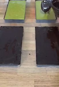 Cetakan Cokelat Coklat Dubai Super Blok 2 Dan 4 Cavity Plastik Transparant Food Grade