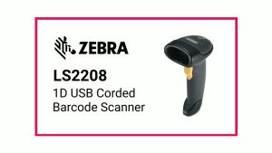 Zebra Symbol LS2208 1D Barcode Scanner