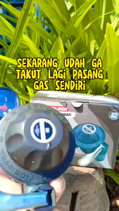 GASCOMP Paket Regulator Superlock 01 Klik (GRS-915) - Regulator Kompor Gas Superlock Regulator Gas Anti Bocor Otomatis