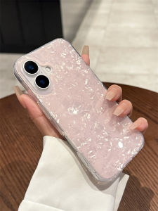 Ultra-Thin Full-Bedding Shells Compatible Only with Apple/for iPhone promax/Apple 16 Pink Conch Shell Texture Protectative Designs from X-IPPRO. Quality-confirmed Eco-environmental silicone/PC Materials