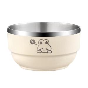 YOULUNMEI | Stainless Steel Kids Feeding Bowl Anti-slip