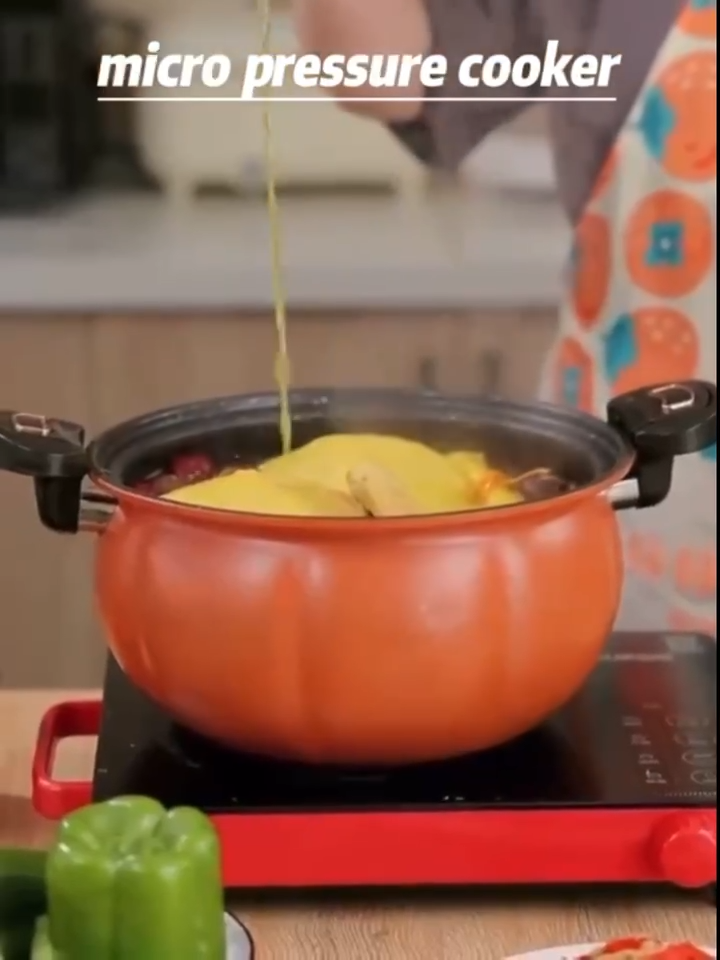Pumpkin Micro Pressure cooker Large capacity pressure Pot Induction cooker gas stove universal soup pot