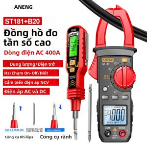 Bộ Dụng Cụ Đo Điện ANENG: Kìm Đo Điện Đồng Hồ Vạn Năng Kỹ Thuật Số Ampe Kế Máy Đo Điện Cảm Máy Dò Điện Không Tiếp Xúc Tua Vít Hai Đầu Đo Điện Áp 12-1000V