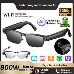 Kính Thông Minh LIGE AI Tích Hợp Camera HD 1200P Quay Video 800W Pin 270mAh Hỗ Trợ Gọi Bluetooth Điều Khiển Bằng Giọng Nói Tương Thích Với Android & iOS
