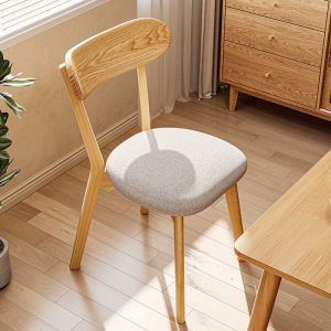 Mufengzhinan | Retro Zen Style Solid Wood Dining Chair With Backrest