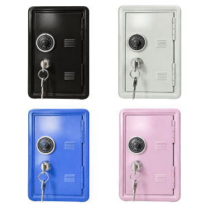 Childrens Metal Piggy Bank with Lock and Cash Tray for Kids Boys Girls 7.1x4.7x3.9inch Money Saving Solution