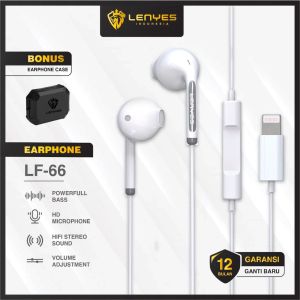 MM - Lenyes LF 62 Headset Lightning / Earphone Stereo Lenyes LF62 Hi-Fi