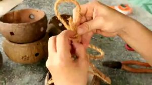 Cuộn 10m chỉ xơ dừa I làm đồ decor I làm dây treo lan treo cây cảnh