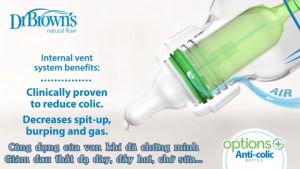 [ 83005 ] Combo 3 Bình sữa Dr.Browns cổ thường tùy chọn 250ml nhựa PP