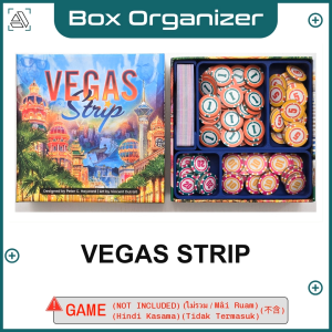 Vegas Strip Board Game Box Organizer Insert
