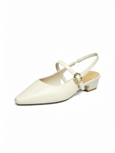 Reddragonfly | Pointed Thick Heel French Style Womens Shoes