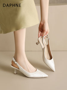 Daphne | Pointed Toe Slim Heel High Heels Summer Dress Pair New Style Open Back Convenient for Commuting