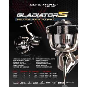 REEL VERSUS GLADIATOR S GO STRIKE 2000 3000 4000 POWER HANDLE