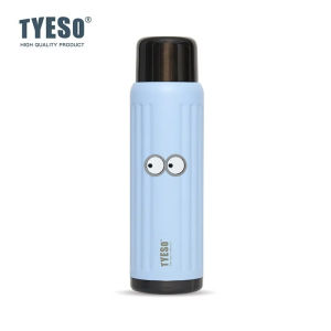 TYESO | Tyeso 750ml Vacuum Flasks Leakproof Insulated Water Bottle Stainless Steel Travel Mug for Hot Cold Drinks with 2 Cup Lips Eye