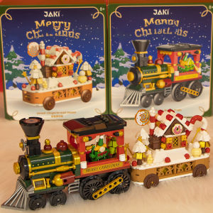 YIXINGMING | Rotating Music Box Christmas Tree Building Blocks