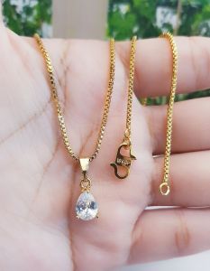 Kalung Xuping Oval Tetes Air Terbaru Lapis Emas 0124xds1