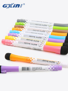 ปากกาเขียนด้วยน้ำแบบลบได้บนแท่นขัดเงา ด้ามจับแบบสั้น สีดำ อุปกรณ์ศึกษา ปากกาวาด ไม่มีพิษ วัสดุที่ปลอดภัย