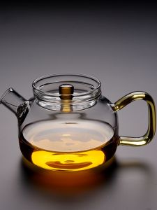 Jingge Thickened Glass Teapot for Tea Brewing High Temperature Resistant Small Size Filtered Japanese Style Home Use Tea Set