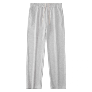 Heavyweight Loopback Sweatpants Casual Loose Mens Trousers Straight Leg Drapey Comfortable Sporty Style Casual Pants