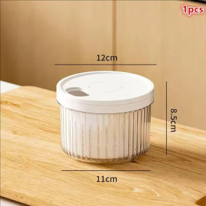 YESPERY Food-Grade Onion Garlic Fresh-keeping Container with Pour Spout Draining Basket Kitchen Refrigerator Storage Box