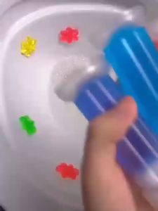 Korean Toilet Bathroom Push Type Scrubble Bubble Cleaner Cleaning Magic Click Gel Freshener Urinal Bowl Water Closet (1 unit)