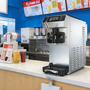 Commercial Automatic Soft Ice Cream Machine Desktop