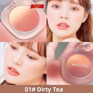 MONLEYTA | Gradual Gradient Blush Palette Natural Peach Orange Highlighting Contouring Makeup Colorful Cosmetic Palettes For Women