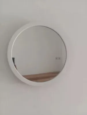 CERMIN TEMPEL BULAT DIAMETER 30CM/CERMIN RIAS/CERMIN KAMAR MANDI
