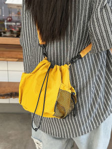 Túi Đeo Vai Đơn Giản Thoải Mái Thời Trang Phong Cách Hàn Quốc Có Dây Rút Đeo Chéo Đi Làm Mới Đa Năng Túi Điện Thoại Di Động