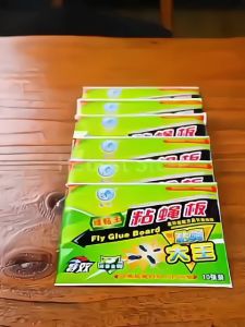 [10Pcs] Pelekat Lalat Fly Sticker Fly Trap Catcher Cockrach Sticker Kertas Perangkap Lalat
