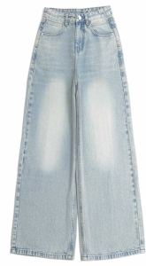 Ready Celana - Jeans 8843-Highwaist Oversize Baggy Loose Celana Korean Look