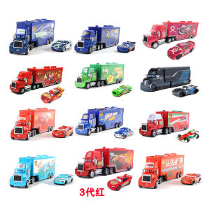 Takara Tomy | Truck Lightning McQueen Storm Jackson F1 Racing Toys 1:55 Die Cast Model Cars Truck With Cars Child Toys Birthday Gifts