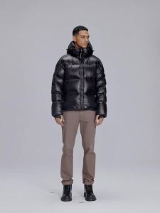 White Goose Down Anti-cold Puffy Jacket With Removable Hood