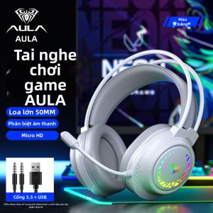 AULA | Tai Nghe Gaming Có Dây Đeo Tai Giảm Nhỏng Âm Chất Lượng Âm Thanh Cao