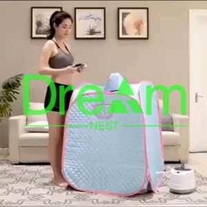 Steam Sauna For Home Bath (Pink) Whole Body Spa Weight Loss Slimming Detox Therapy Keimav