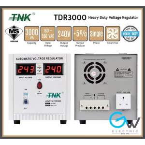 [Sirim] TNK TDR3000 3000VA AVR Heavy Duty Automatic Voltage Regulator