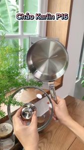 Chảo Karlin P16 sở hữu LỚP CHỐNG DÍNH tự nhiên độ bền cao không sợ bong tróc không sợ độc hại