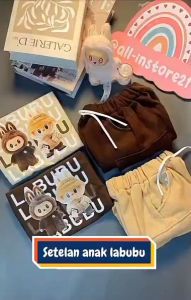 Stelan kaos anak Labubu 1-6 tahun Lengan pendek celana joger baju anak laki-laki terbaru