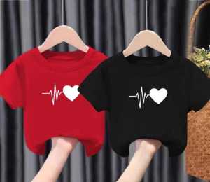 75 ribuan dapat 6 pcs kaos oblong anak anak kaos distro kaos printing anak detak love