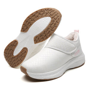 SUPERLI Winter Womens Snow Boots PU Leather Waterproof Warm Velvet Fur with Thick Sole Women Boots