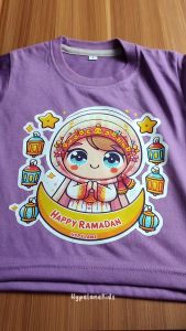 Code8.id DTF Kaos Perempuan Doa Edisi Ramadan Anak-Anak Best Seller Awan MURAH DAN TRENDY
