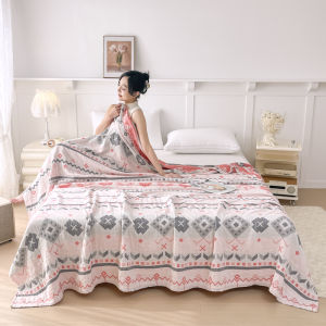 New Soft and Skin-friendly Gauze Blankets: Washable 100% Cotton Multifunctional Air Conditioning Blanket Quilt Bedspread