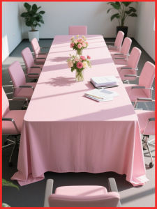 AKS | Pink Thick Waterproof Tablecloth