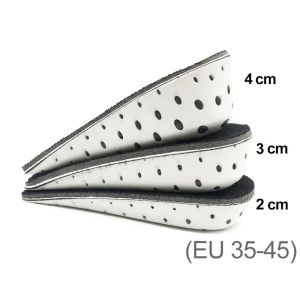 Ketinggian meningkatkan Insole 1 pasang memori bernafas keras busa tumit mengangkat sisipan kasut mengangkat pad kasut lif Insoles untuk uniseks