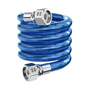 Ống Mềm Kim Loại Chống Nổ Bằng Thép Không Gỉ 304 Ống Nước Nóng Gia Dụng Cho Máy Nước Nóng Khí Ngọn Lửa 4 Phần Phụ Kiện Phòng Tắm